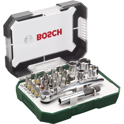 Bosch битове и тресчотки комплект 26 части (2607017322)