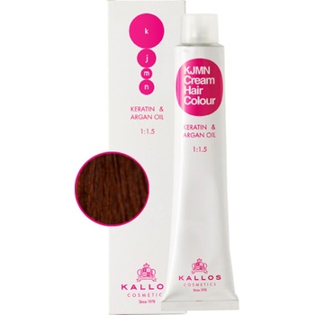 Kallos KJMN s keratinem a arganovým olejem 4.45 Coffee Cream Hair Colour 1:1.5 100 ml