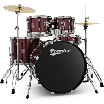 Premier Revolution 22" 5pc Drum Kit Red Sparkle