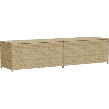 Градински сандък за съхранение, микс бежово, 469 л, полиратан