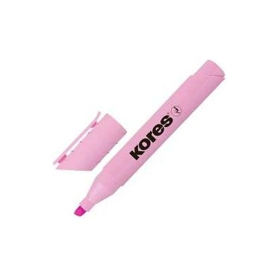 Zvýrazňovač Kores High Liner Plus Pastel ružový 0,5–5 mm