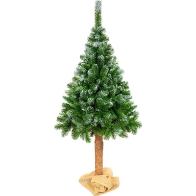 Dobse Umelý vianočný stromček s pníkom - PREMIUM zasnežený efekt 180cm