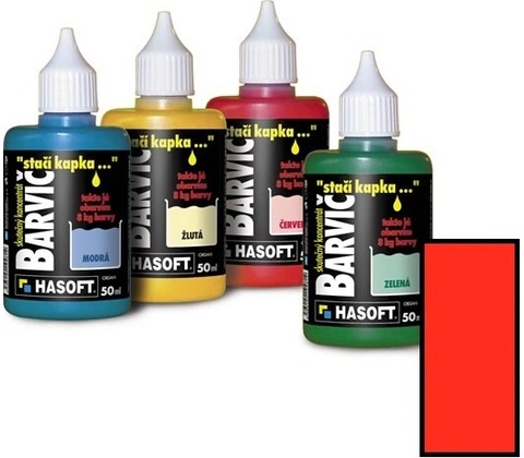 Farbič červená farba 50ml