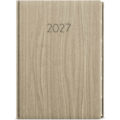 Ctirad Wood A5 Denní 2026 světle hnědá