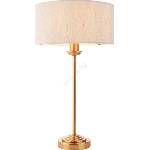 Endon Lighting 110728 - Настолна лампа HIGHCLERE 1xE14/7W/230V бежова/месинг (EN0194)