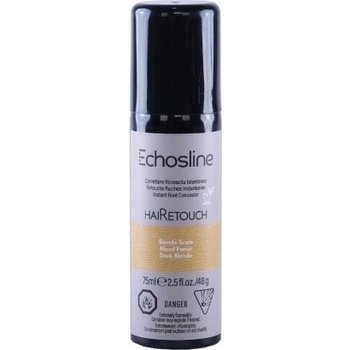 Echosline Hairetouch Spray na šediny Tmavá blond 75 ml