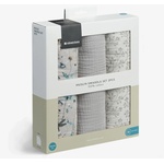 KikkaBoo Комплект 3 бр муселинови пелени 100х100см - Dreamy Fields Grey (31103010112)