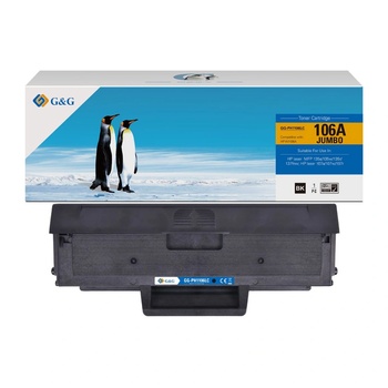 Compatible КАСЕТА (JUMBO) ЗА HP Laser MFP 135/137/107 - JUMBO - EXTRA HIGH CAPACITY - WITH CHIP / С ЧИП - /106A/ - W1106A - Black - PN NT-PH1106LC - G&G (NT-PH1106LC)