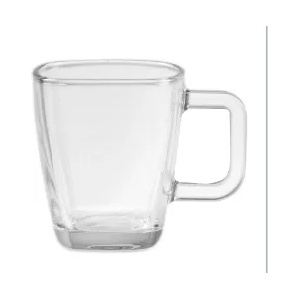 Cristar CRISTAR-Стъклена чаша с дръжка "Liso" 236cc 7, 3xh8, 5cm 1бр. (0700AL48) (0112224)