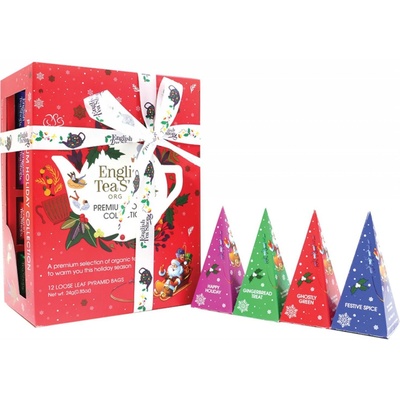 English Tea Shop Vánoční Červená kolekce 12 pyramidek
