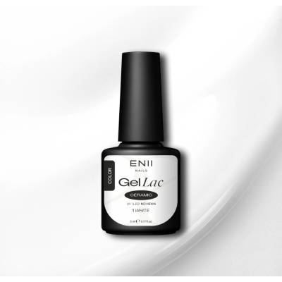 ENII NAILS Gel lak Ceramic 01 White gelový lak 5 ml