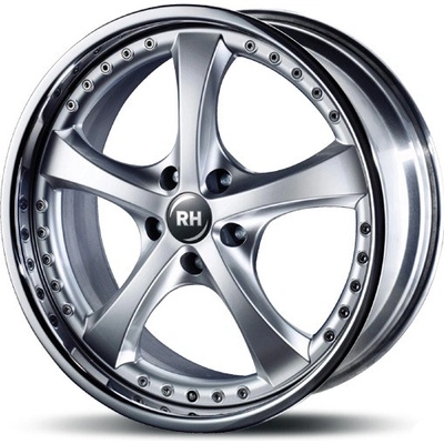 RH RIMS RAU Vesuv 10x18 5x112 ET55 silver with stainless lip