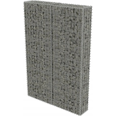 zahrada-XL Gabionová zeď s víky z pozinkované oceli 100 x 20 x 150 cm