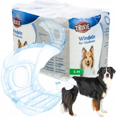 Trixie Papírové pleny pro feny S-M 28-40 cm 12 ks