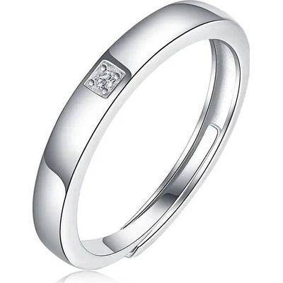 Majya Stříbrný nastavitelný prsten s kamínkem CLER 10350
