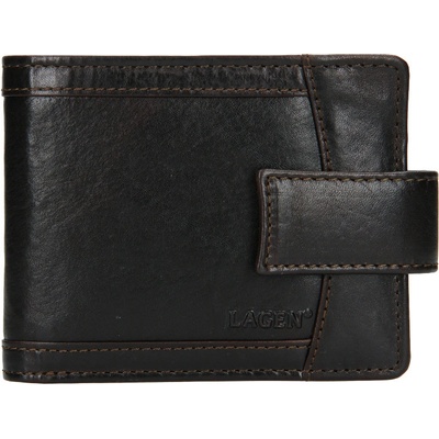 Lagen pánska kožená peňaženka Dark brown V 06 T tmavo hnědá
