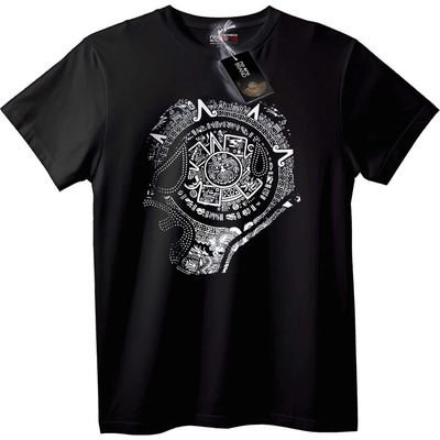 NOONEBRAND Тениска с Майски Календар - L, Black