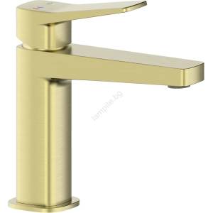 Armatura 4522-815-31 - Смесител за умивалник + изпускател MALAGA 15, 9 cm четкано златно покритие (KF0196)