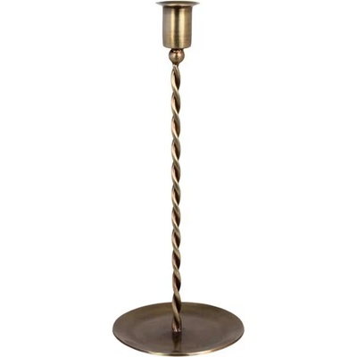 Kovový svícen Estelle Antique Brass 27 cm Strömshaga