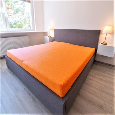 Homa žakar new prostěradlo oranžové 200x220