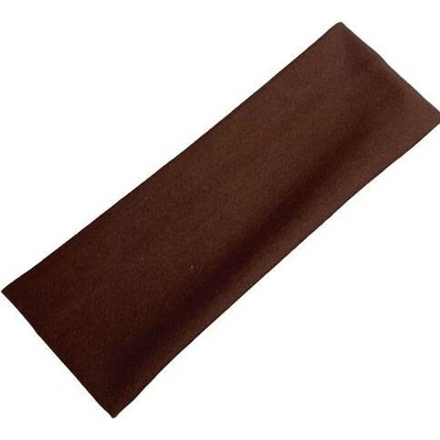 RB-nakuplevne Látková elastická čelenka 6,5cm - hnědá