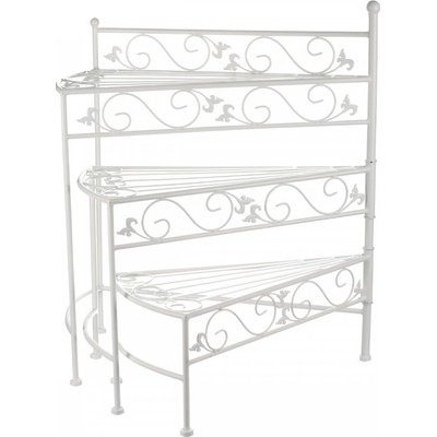 Autronic Kovový stojan na květiny JF2239 bílý – Hledejceny.cz