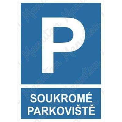 Soukromé parkoviště, plast 297 x 420 x 0,5 mm A3
