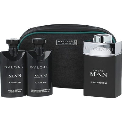 Bvlgari Man Black Cologne I. EDT 100 ml + balzám po holení 75 ml + šampon a sprchový gel 75 ml + etue dárková sada