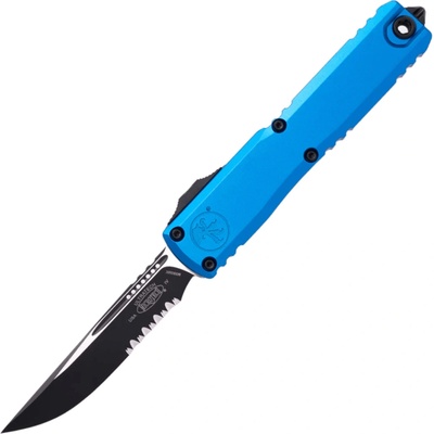 Microtech ULTRATECH GEN IV S/E BLACK PART SERRATE BLUE 11214-2BL