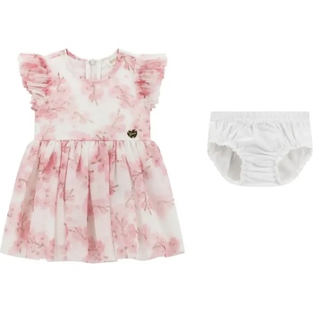 Guess Тюлена нежна рокля покрита с цветя в розово за бебе момиче Guess