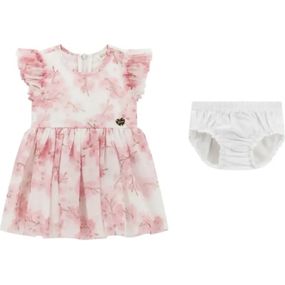 Guess Тюлена нежна рокля покрита с цветя в розово за бебе момиче Guess
