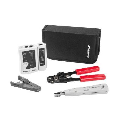 Инструмент, Lanberg network tool case w. network tools and tester (NT-0301)