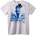 NOONEBRAND Тениска 1993 Синя Графика - 6XL, White