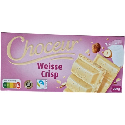 Choceur Weisse Crisp bílá čokoláda s ořechy 200 g
