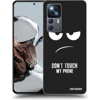Picasee silikónový čierny obal pre Xiaomi 12T - Nesiahajte mi na telefón