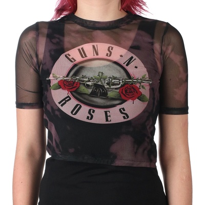 Дамска тениска (топ) Guns N' Roses - Pink Tint Bullet Logo - ROCK OFF - GNRMCT142LB