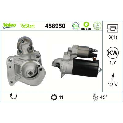 Štartér VALEO 458950