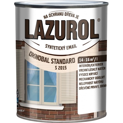 Lazurol Na okná Standard S2015 email 600ml biely