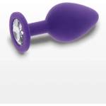 ToyJoy Анален разширител от силикон с кристал Diamond M лилав