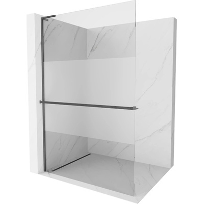 Mexen Kioto+ L Душ стена с рафт Walk-in 70 x 200 см, прозрачно/измразено, пистолетно (800-070-123-66-35)