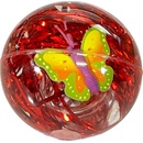 Super Duper svietiaca skákajúca loptička motýľ 6 cm Růžový