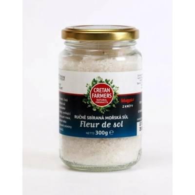 CRETAN FARMERS Solný květ, mořská sůl ručně sbíraná 300 g