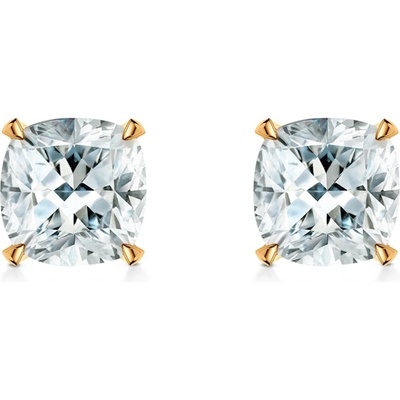 SAVICKI Обеци Share Your Love: злато, диаманти с шлифовка "възглавница