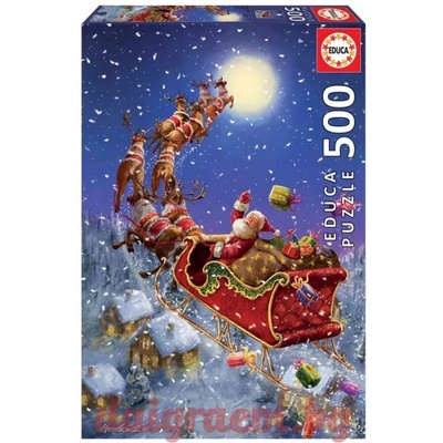 Educa Пъзел educa 19519 - 500 части - Дядо Коледа идва (edu19519)