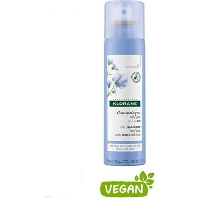 Ducray Сух шампоан с органичен лен, Klorane Linum Dry Shampoo with Organic Flax 150 ml