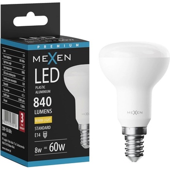 Mexen Nova LED крушка E14, R50, 8W, Топла - 3000K, 840 lm - L103-E14-0830-01 (L103-E14-0830-01)