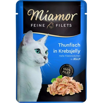 Miamor Feine Filets - мокра котешка храна, риба тон в желе от раци, 100г