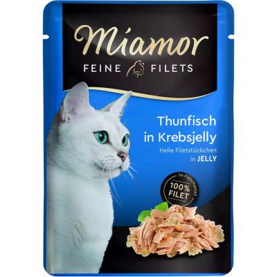 Miamor Feine Filets - мокра котешка храна, риба тон в желе от раци, 100г