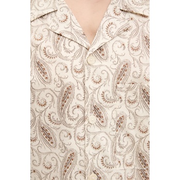 IRO Памучна риза iro мъжка в бежово със стандартна кройка mp18constans (mp18constans)