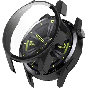 Techsuit Протектор за Huawei Watch GT 3 (46mm) + Протектор - Defense360 Pro - Черен